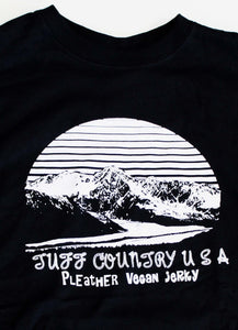 Pleather T-Shirt - Tuff Country Mountain