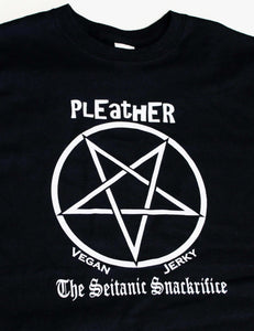 Pleather T-Shirt -  Pentagram Logo